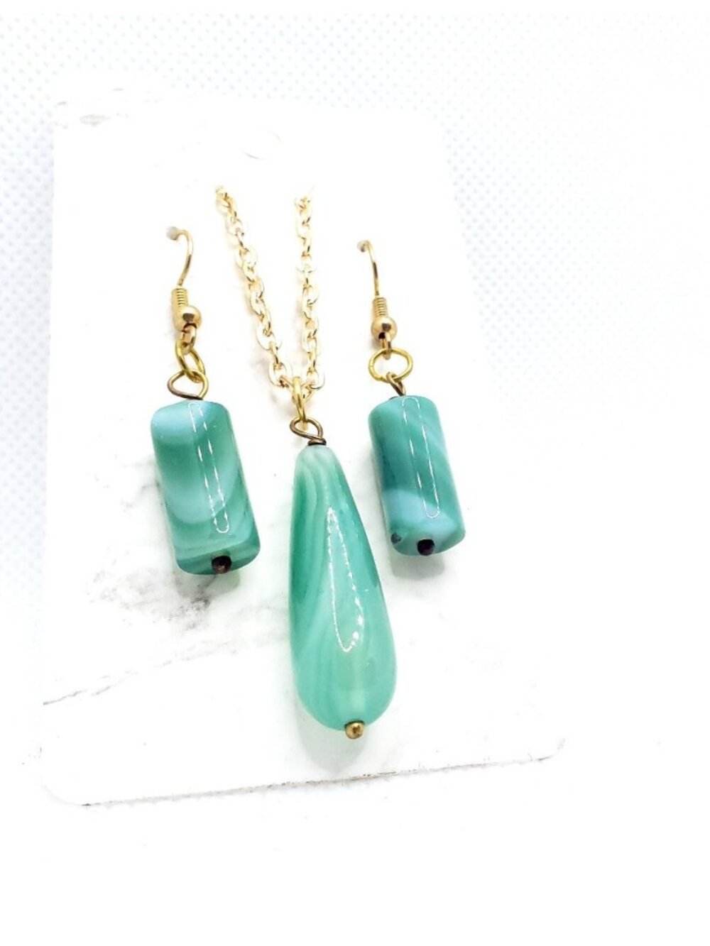 Golden agate set